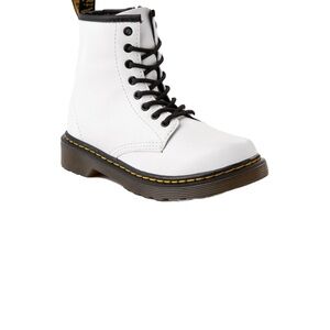 Dr. Martens Girls White Lace-Up Boots. NWOB. Size 4.